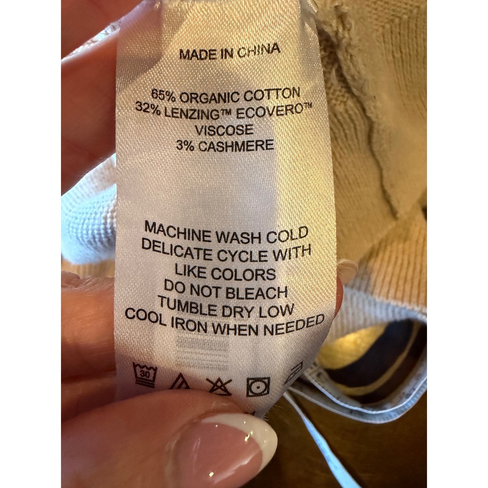 Quince Dolman Sweater Women XS Oatmeal Cotton Cashmere Knit Preppy Quite Luxury - Picture 9 of 10